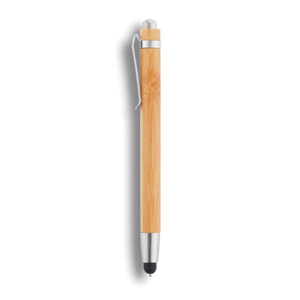 Penna touchscreen Bamboo marrone - personalizzabile con logo