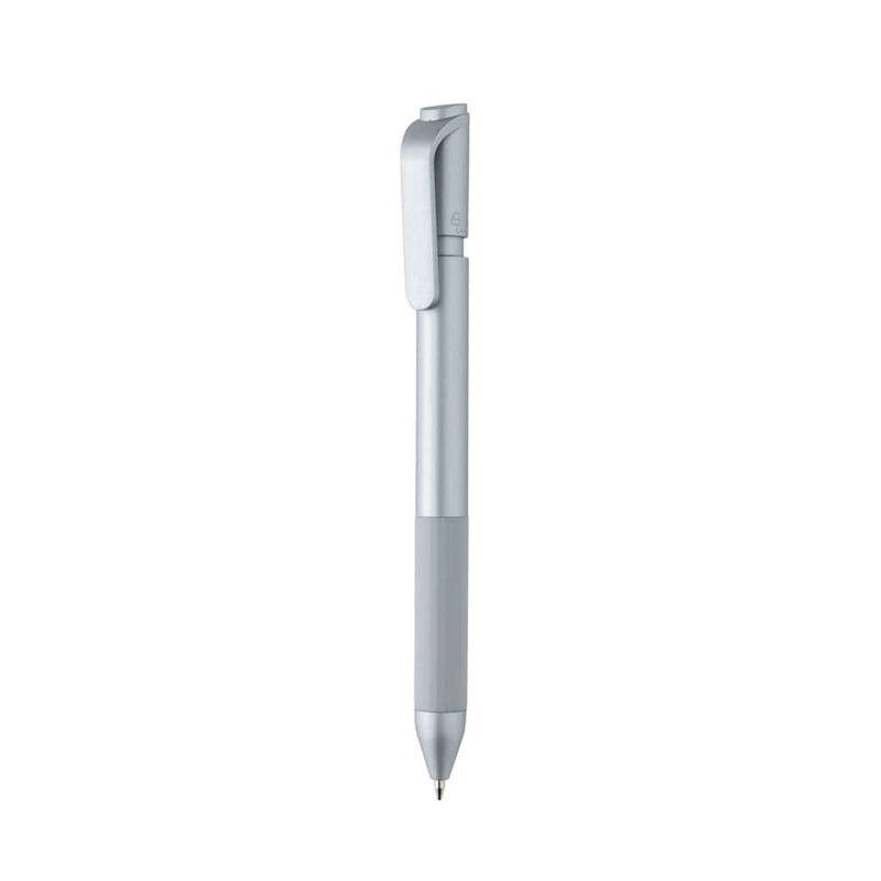 Penna TwistLock in ABS certificato GRS color argento - personalizzabile con logo