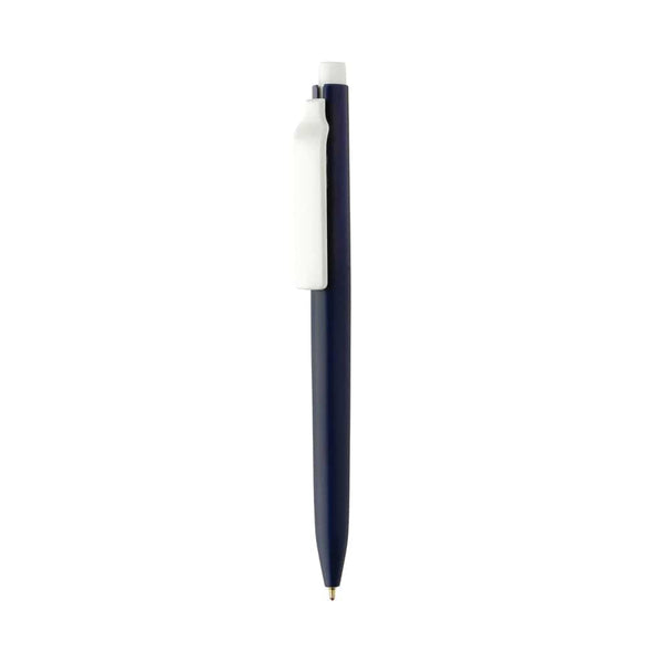 Penna Vibe in rABS GRS con inchiostro ultra scorrevole blu navy - personalizzabile con logo
