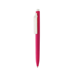 Penna Vibe in rABS GRS con inchiostro ultra scorrevole rosa - personalizzabile con logo