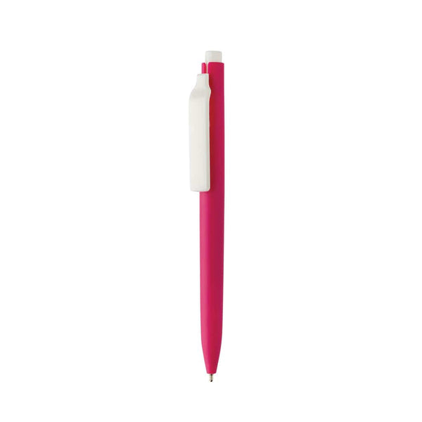 Penna Vibe in rABS GRS con inchiostro ultra scorrevole rosa - personalizzabile con logo