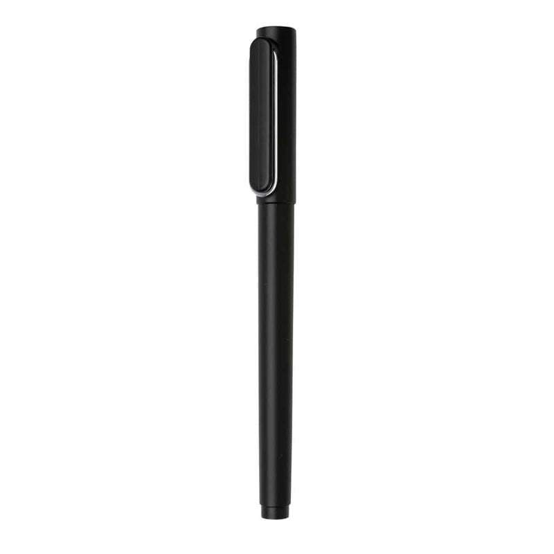 Penna X6 con cappuccio e inchistro super scorrevole nero - personalizzabile con logo