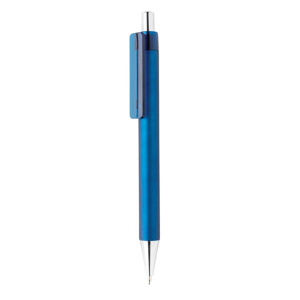 Penna X8 in metallo blu - personalizzabile con logo