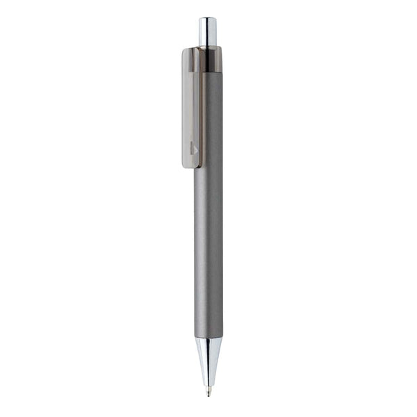Penna X8 in metallo grigio scuro - personalizzabile con logo
