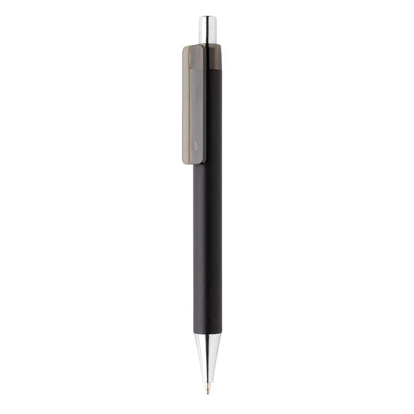 Penna X8 in metallo nero - personalizzabile con logo