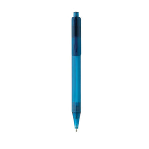 Penna X8 trasparente GRS RPET - personalizzabile con logo