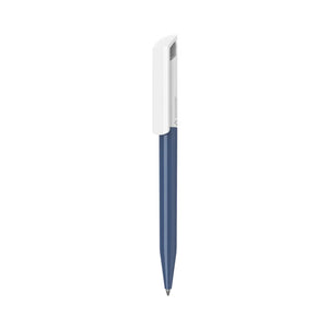 PENNA ZINK RECYCLED  - white cap blu - personalizzabile con logo