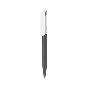 PENNA ZINK RECYCLED  - white cap nero - personalizzabile con logo