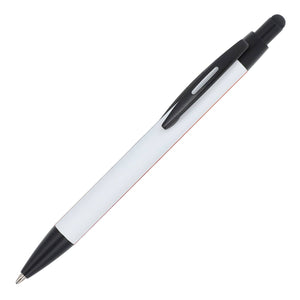 Penne a sfera Alaska softtouch con stilo R-AL Bianco - personalizzabile con logo