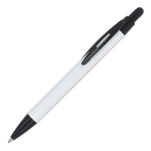 Penne a sfera Alaska softtouch con stilo R-AL Bianco - personalizzabile con logo