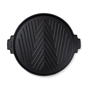 Piastra da 30 cm VINGA Monte Ardoise nero - personalizzabile con logo