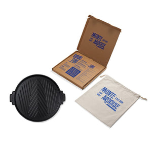 Piastra da 30 cm VINGA Monte Ardoise nero - personalizzabile con logo