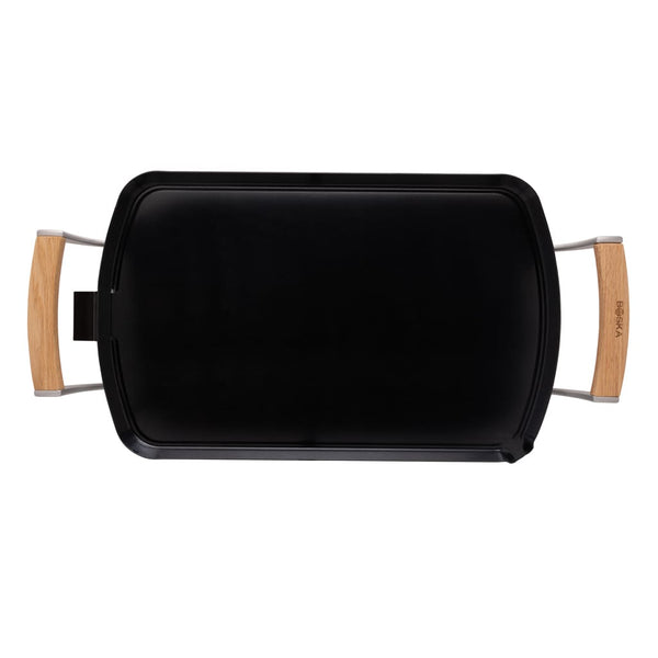 Piastra elettrica BOSKA Pro (EU Type F) nero - personalizzabile con logo