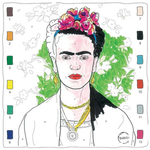 PIASTRELLA D'ARTE IN LEGNO Frida - personalizzabile con logo