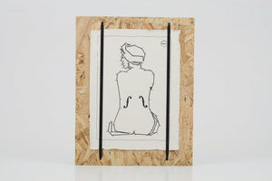 PIASTRELLA D'ARTE IN LEGNO Man Ray - personalizzabile con logo