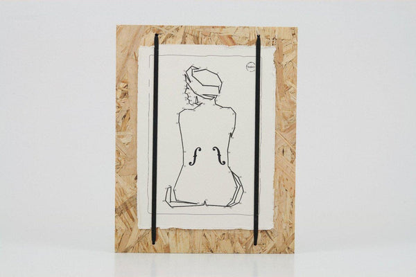 PIASTRELLA D'ARTE IN LEGNO Man Ray - personalizzabile con logo