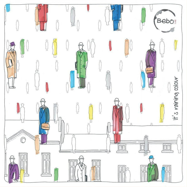 PIASTRELLA D'ARTE IN LEGNO Raining colour - personalizzabile con logo