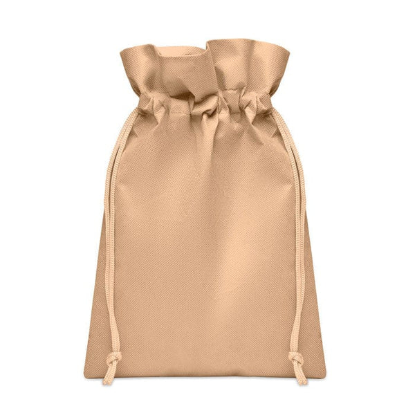 Piccola borsa regalo in RPET bianco - personalizzabile con logo