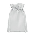 Piccola borsa regalo in RPET Bianco - personalizzabile con logo