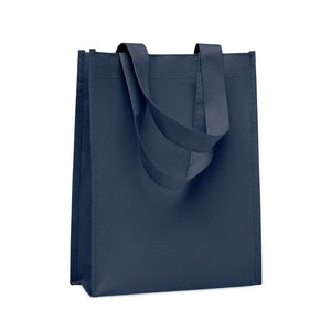 Piccola borsa regalo in RPET Blu - personalizzabile con logo