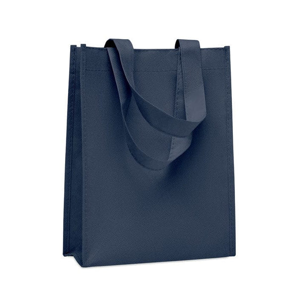 Piccola borsa regalo in RPET Blu - personalizzabile con logo