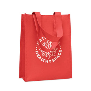 Piccola borsa regalo in RPET - personalizzabile con logo