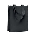 Piccola borsa regalo in RPET Nero - personalizzabile con logo