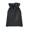 Piccola borsa regalo in RPET Nero - personalizzabile con logo
