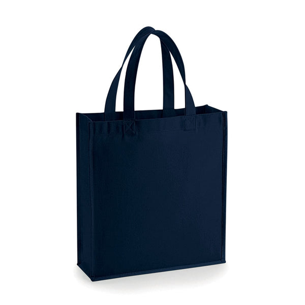 Piccola Shopper Cotone Super Pesante blu navy / UNICA - personalizzabile con logo