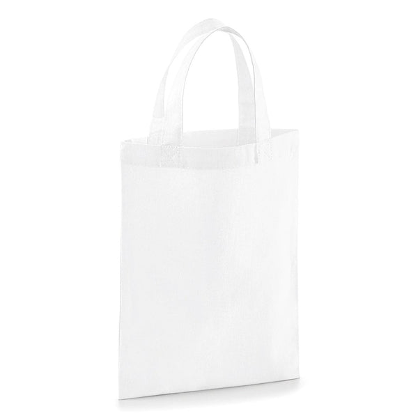 Piccola Shopper in Cotone bianco / UNICA - personalizzabile con logo