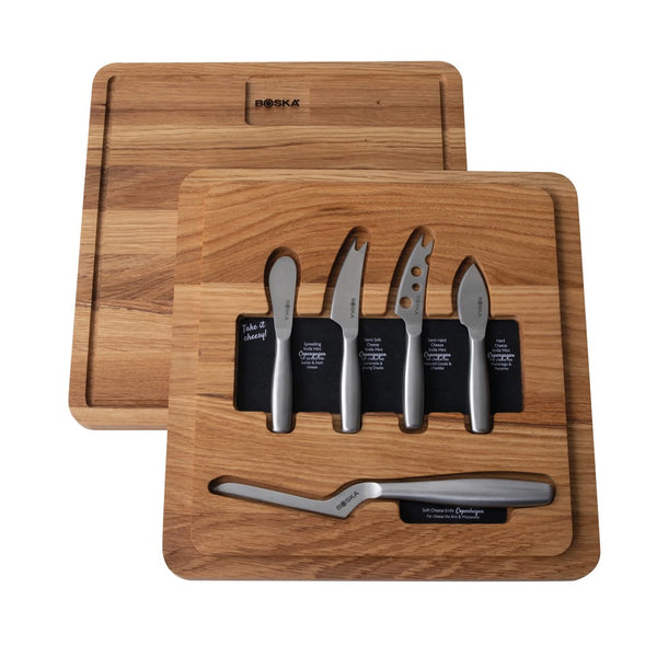 Piccolo set per formaggi BOSKA Ultimate Copenhagen marrone - personalizzabile con logo