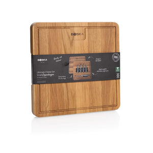 Piccolo set per formaggi BOSKA Ultimate Copenhagen marrone - personalizzabile con logo