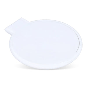 Piccolo specchio compatto Charm Bianco - personalizzabile con logo
