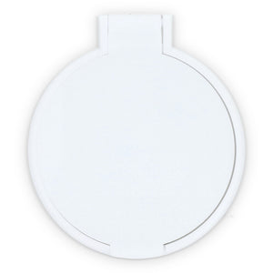 Piccolo specchio compatto Charm Bianco - personalizzabile con logo