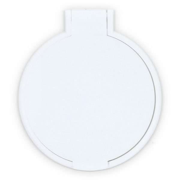 Piccolo specchio compatto Charm Bianco - personalizzabile con logo