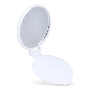 Piccolo specchio compatto Charm Bianco - personalizzabile con logo
