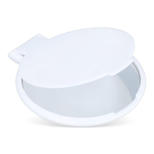 Piccolo specchio compatto Charm Bianco - personalizzabile con logo
