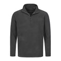 Pile Active Half-zip grigio / S - personalizzabile con logo