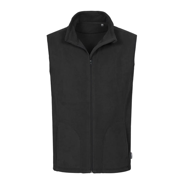 Pile Active Vest nero / S - personalizzabile con logo