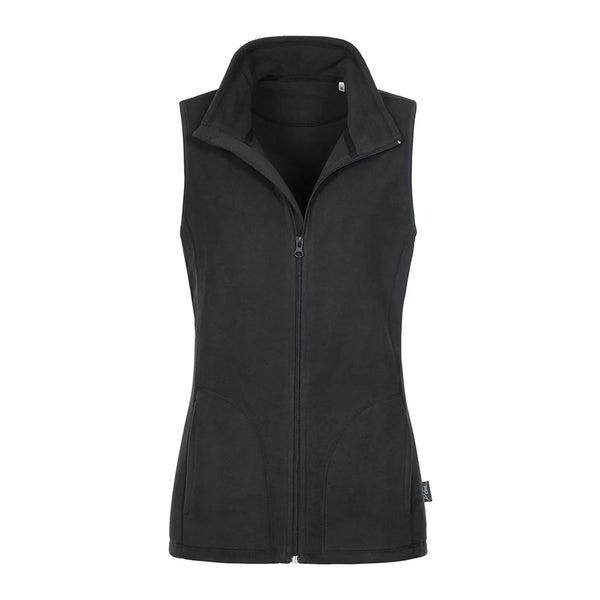 Pile Active Vest nero / S - personalizzabile con logo