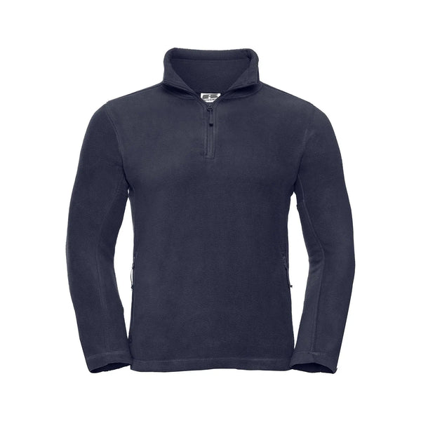 Pile Adults Quarter Zip Outdoor blu / S - personalizzabile con logo