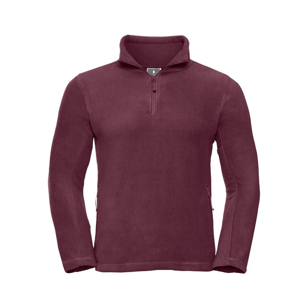 Pile Adults Quarter Zip Outdoor bordeaux / S - personalizzabile con logo