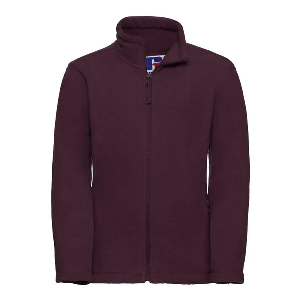 Pile Childrens Full Zip Outdoor bordeaux / 3-4 - personalizzabile con logo