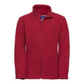 Pile Childrens Full Zip Outdoor rosso / 3-4 - personalizzabile con logo