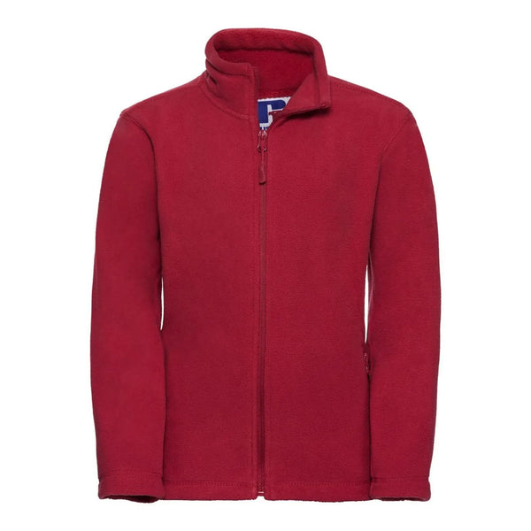 Pile Childrens Full Zip Outdoor rosso / 3-4 - personalizzabile con logo