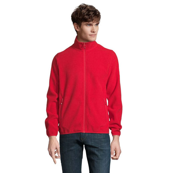 Pile Factor Microfleece Uomo Rosso / S - personalizzabile con logo