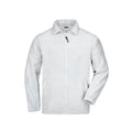 Pile Full-zip bianco / S - personalizzabile con logo