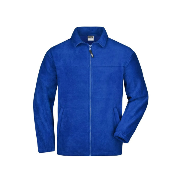 Pile Full-zip royal / S - personalizzabile con logo