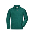 Pile Full-zip verde / S - personalizzabile con logo