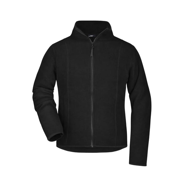 Pile Girly Microfleece nero / S - personalizzabile con logo